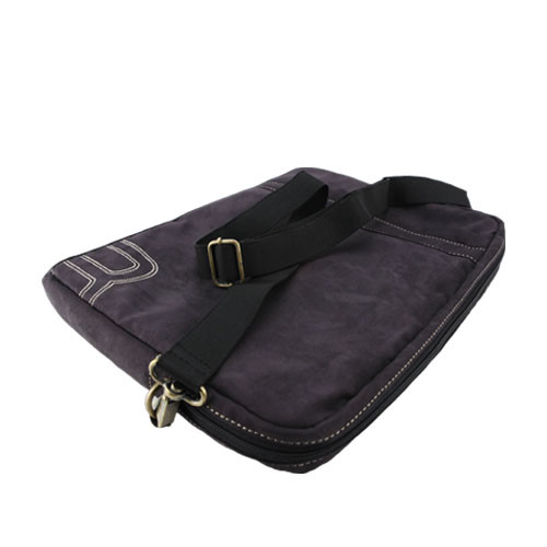 miim Soft Gold Faux Suede 15″ inch Laptop Sleeve (Black) with Shoulder Strap