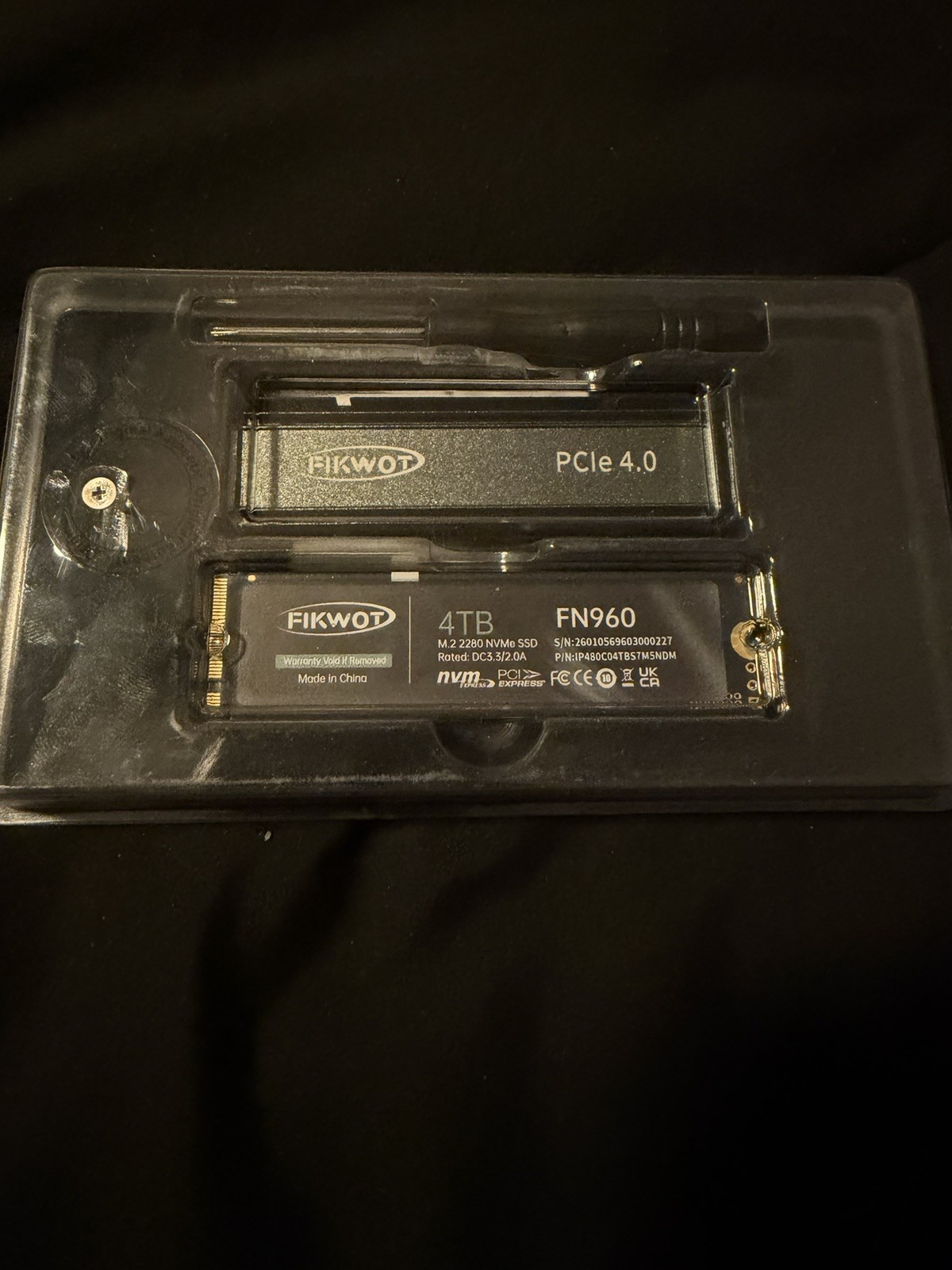 Fikwot M.2 SSD 4TB NVMe PCIe 4.0 PS5 SSD Hard Drive NEW