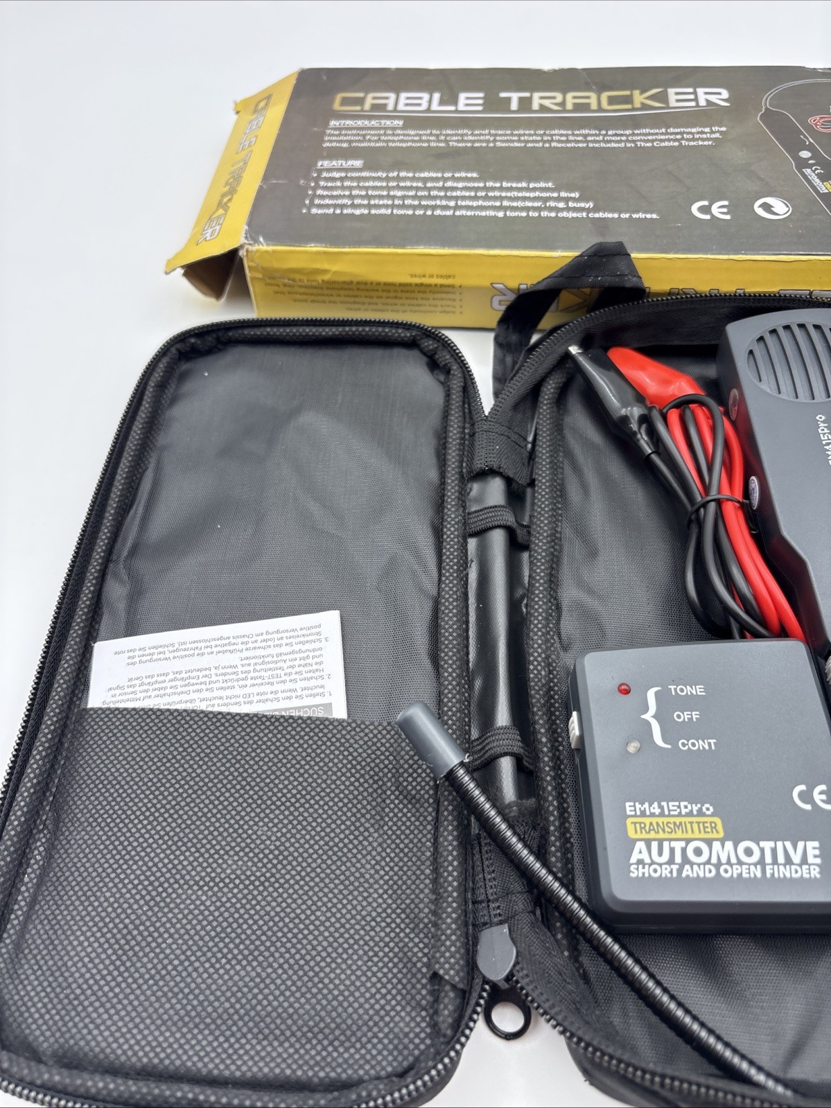Cable Tracker Electrical, EM415 PRO Automotive Short & Open Finder, Wire