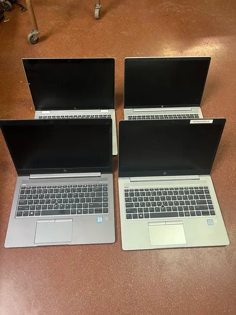 Lot of 4 HP Laptops for Parts/Repair | EliteBook x360 1040 G6, 840 G5, ZBook 14u