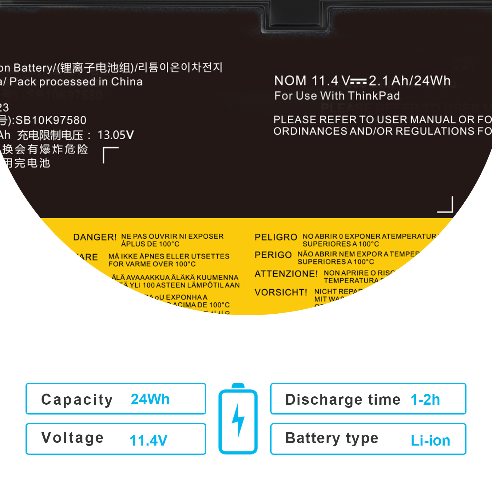LOT 61 Battery For Lenovo Thinkpad T470 T480 T570 T580 P51s P52s 01AV427 01AV423