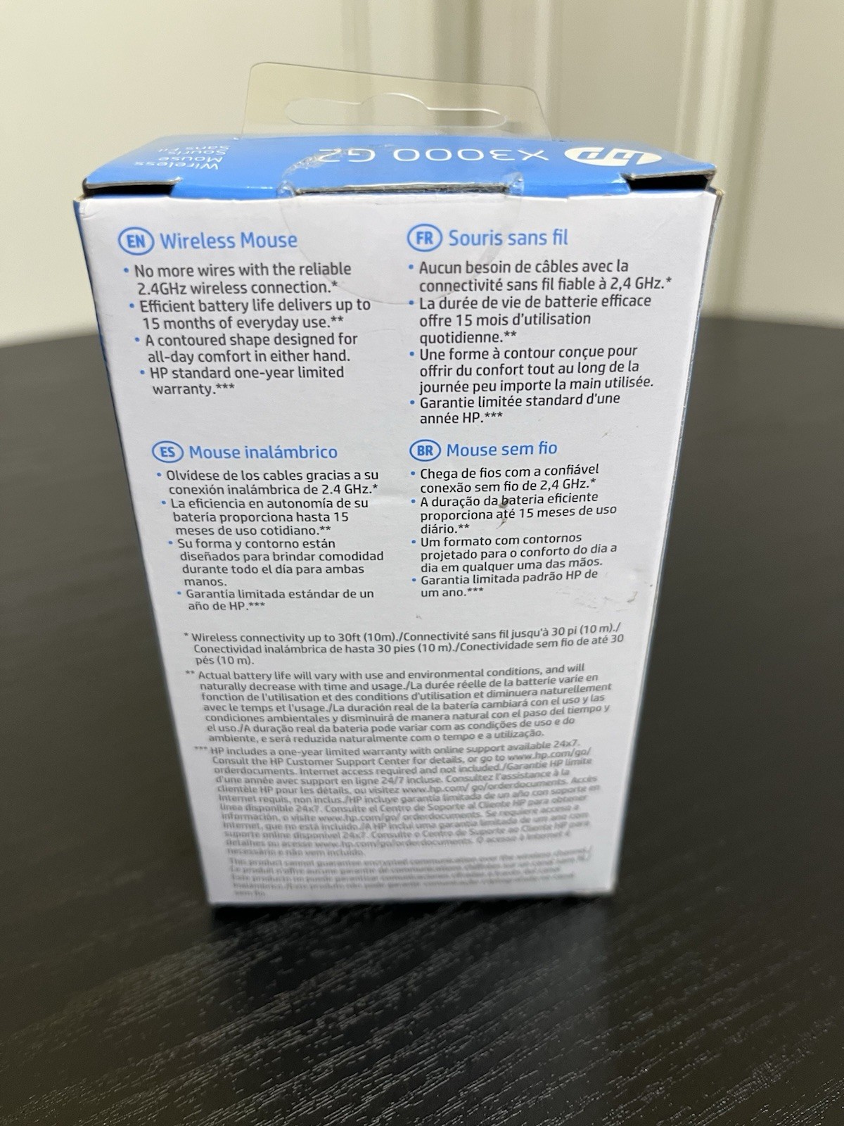 HP X3000 G3 Wireless Mouse Open Box Brand New