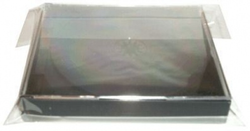 100-Pak =RESEALABLE= Plastic Wrap =DOUBLE= CD Sleeves for Chubby Jewel Cases!
