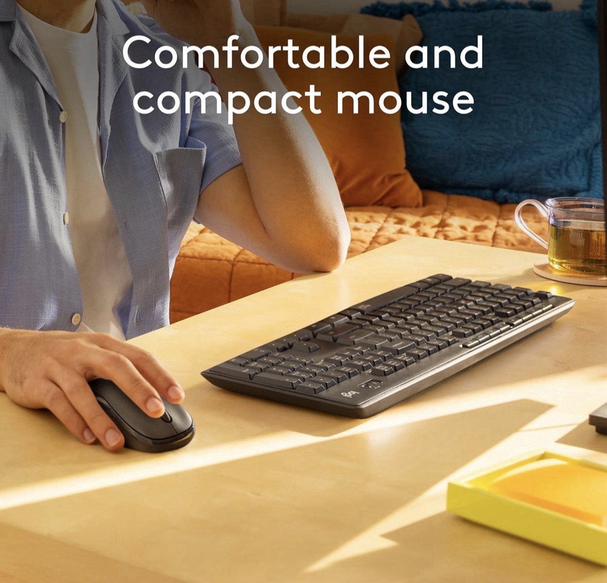 Logitech MK295 Wireless Mouse & Keyboard Combo with SilentTouch Technology.