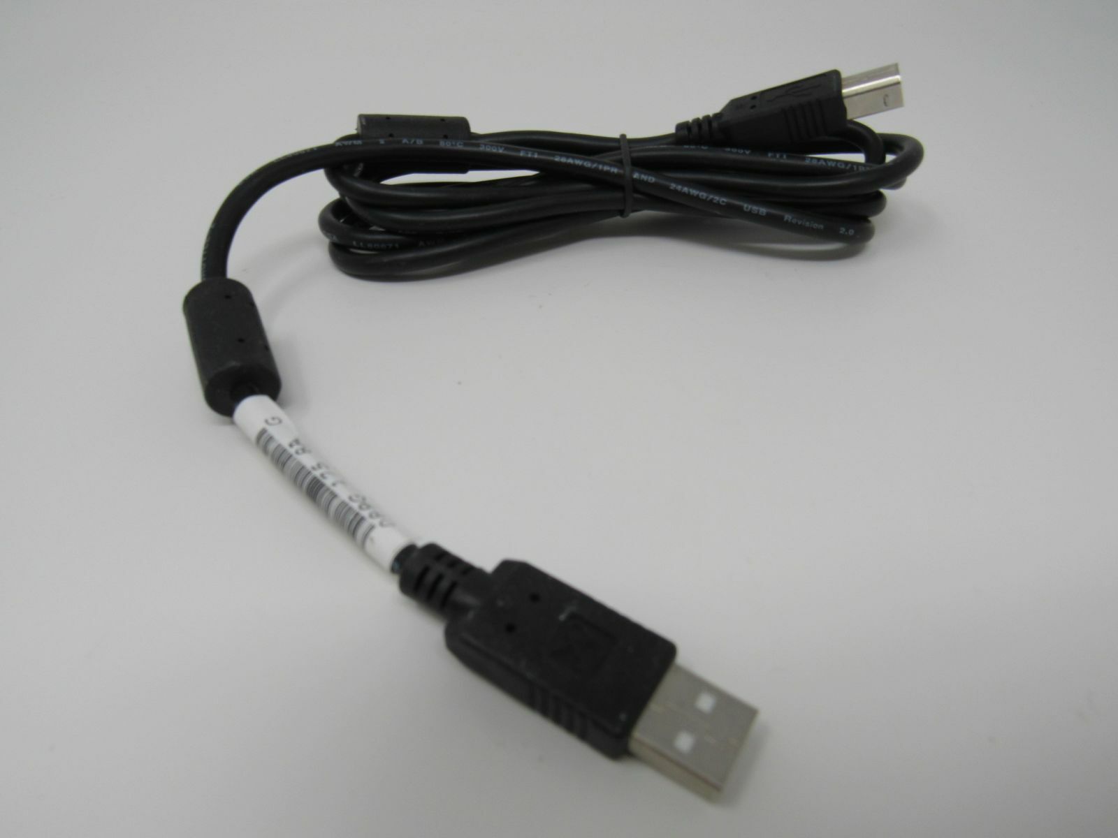 Standard USB A Plug to USB B Plug Cable 5.5 ft Male