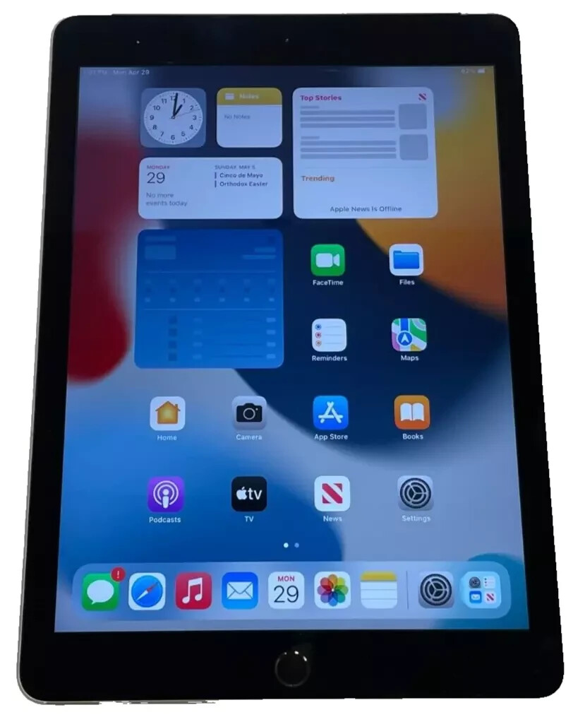 Apple iPad Air 2 – A1567 – 64GB – Space Gray – WiFi+Cellular – MH2M2LL/A