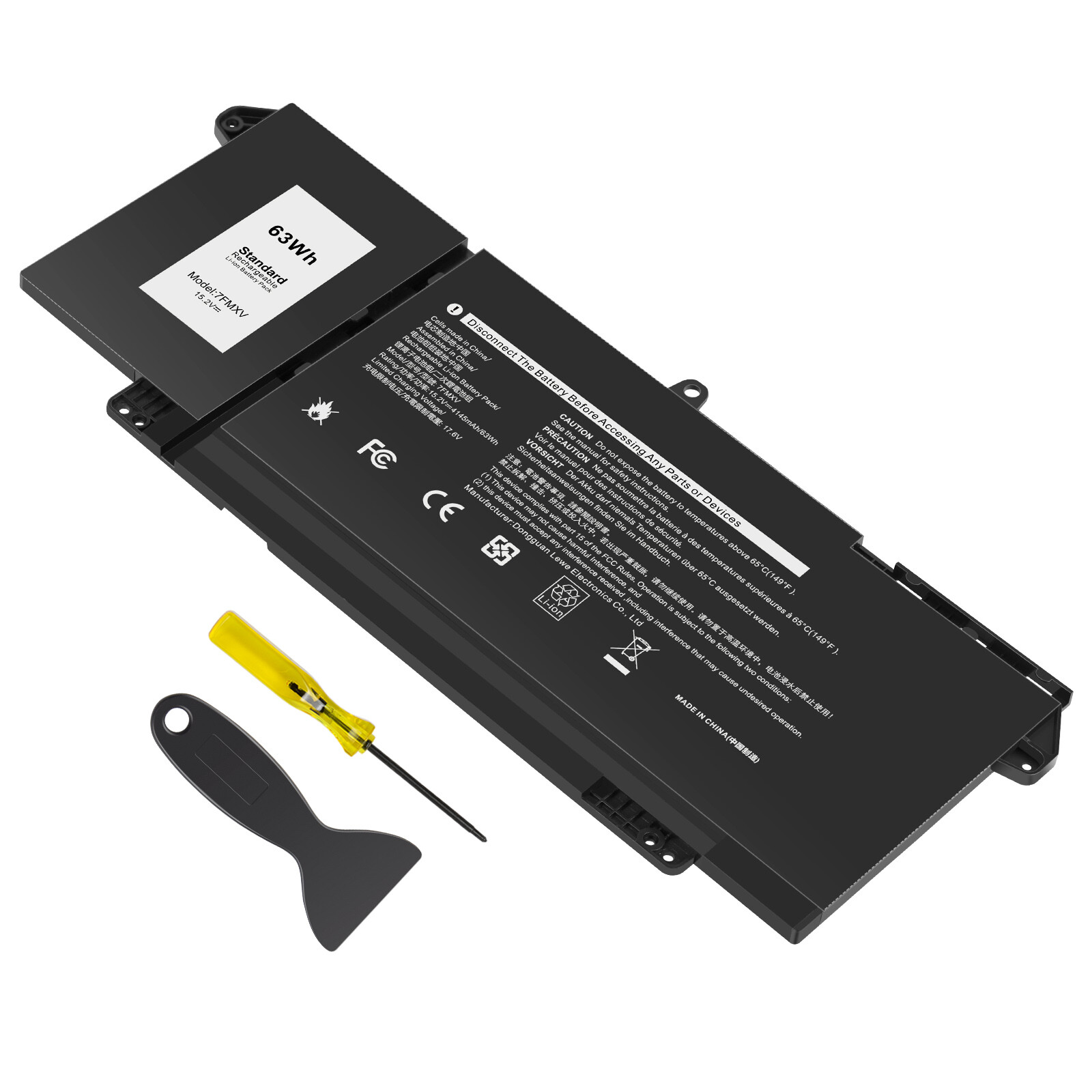 ✅LOT 7FMXV Battery For Dell Latitude 5320 7320 7420 7520 9JM71 TN2GY 4M1JN 63Wh