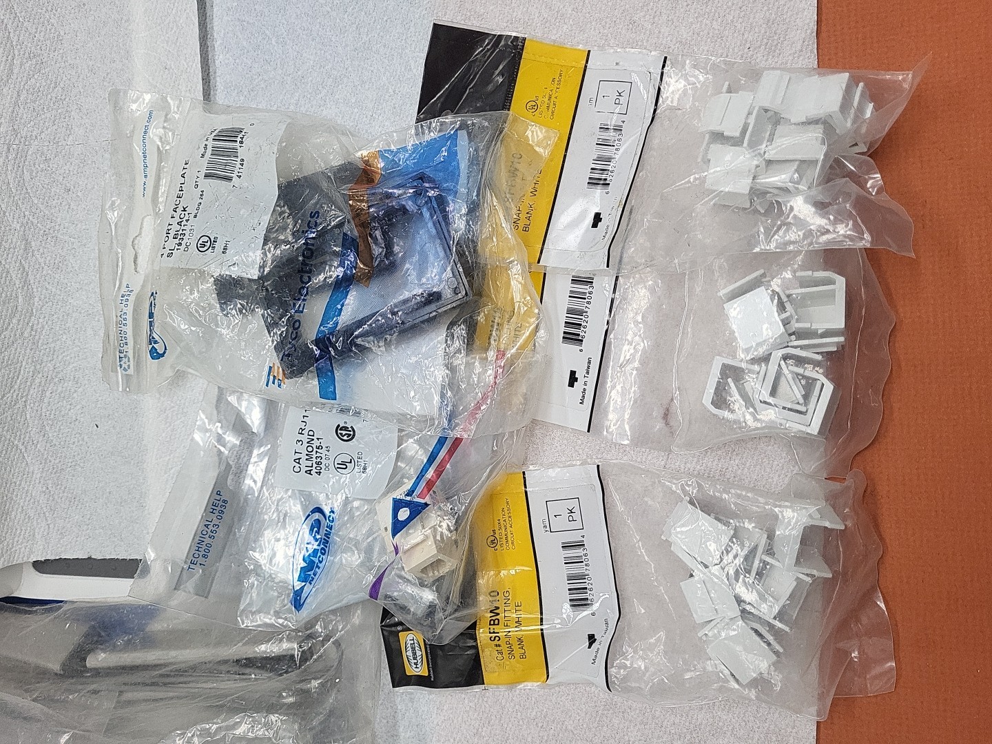 Telecommunication Assortment Ortronics AMP Allen Tel Many Brands parts huge lot