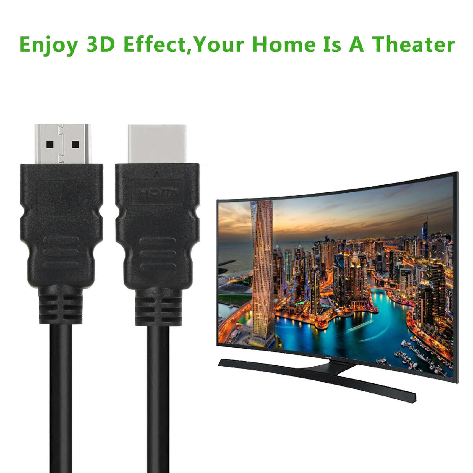 HDMI Cable 2.0 4K 3D HDTV PC XBOX ONE PS4 High Speed Plug 5 10 15 30 50 FEET LOT
