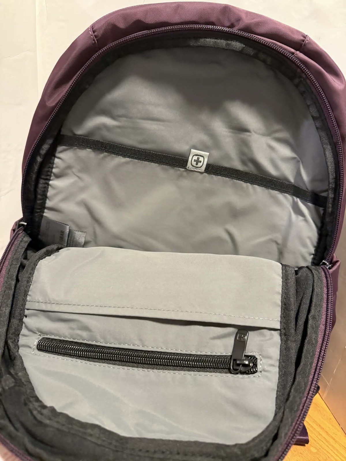 Swissgear Compact Lightweight Backpack with Laptop Pocket, Plum