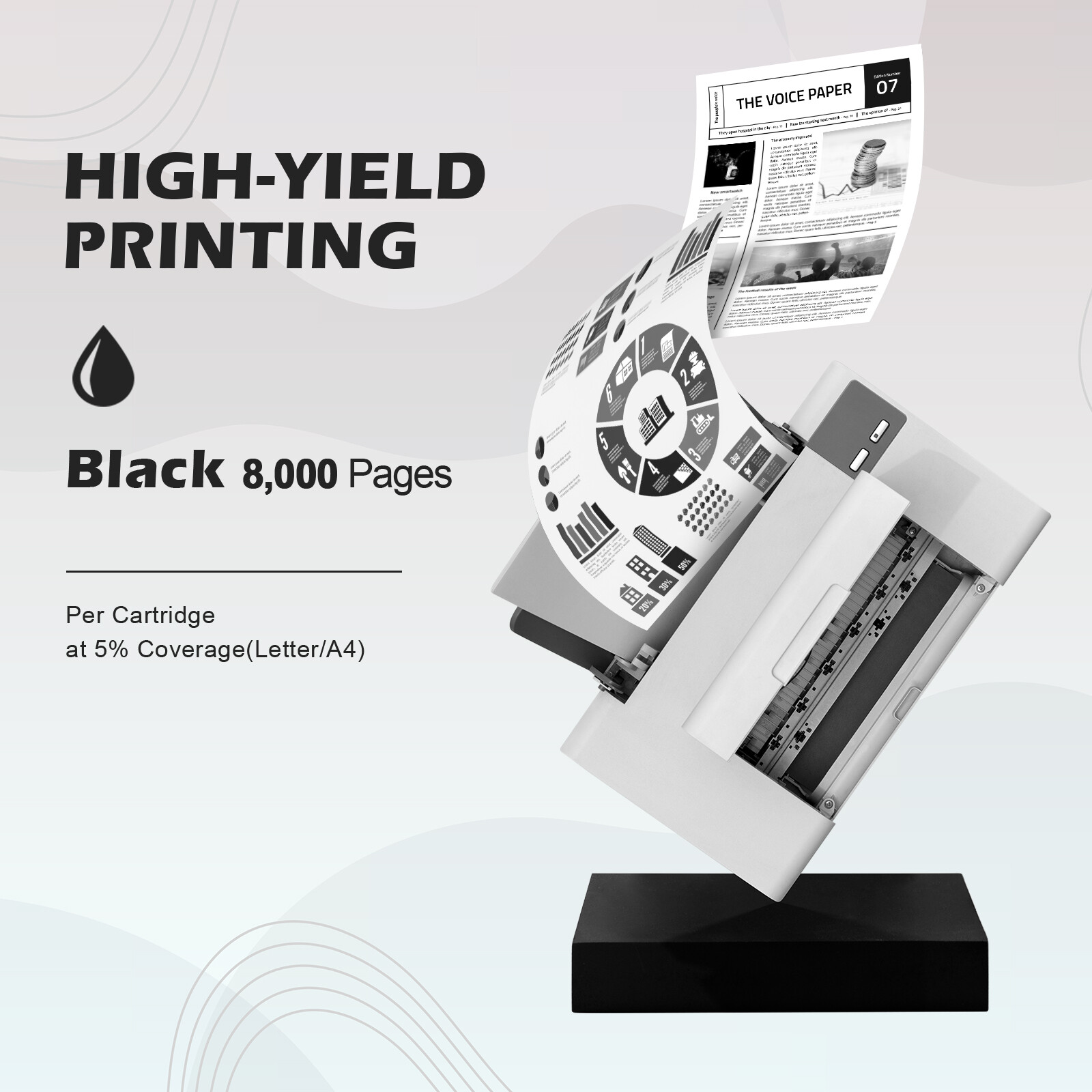 2PK Black TN850 Laser Toner Compatible for Brother TN-850 HL-L6400DW MFC-L5700DW