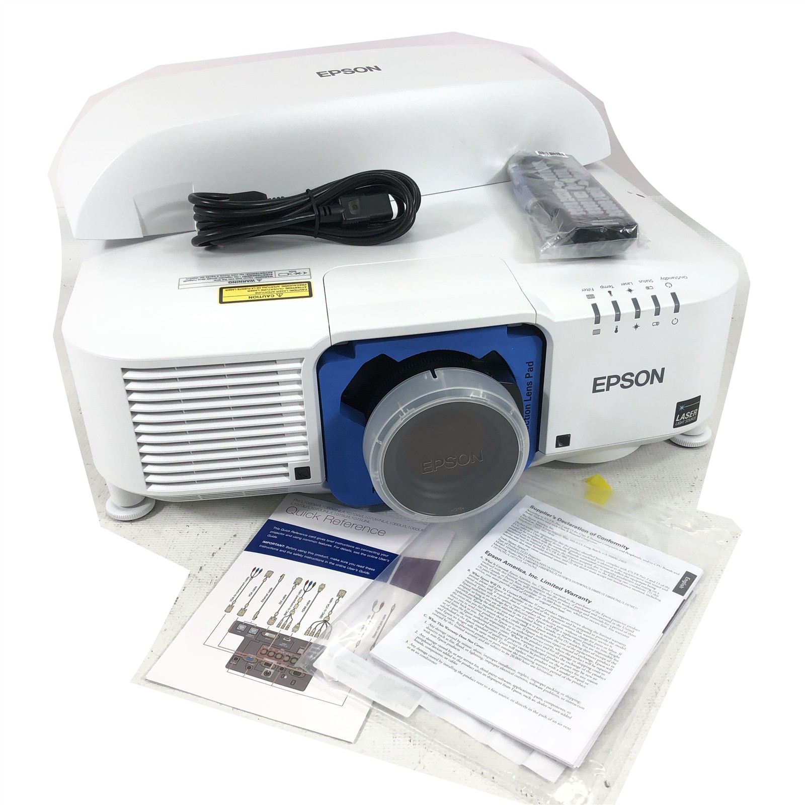 Epson Pro L1060W WXGA 3LCD Large Venue Laser Projector H958A – 3 Hours (Read)