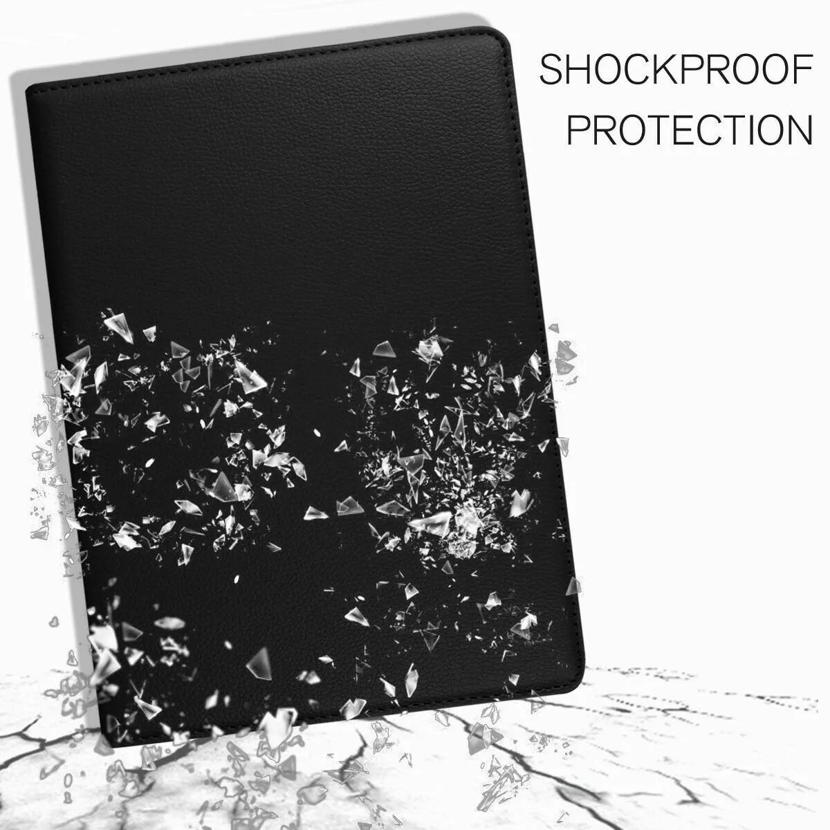 For Apple iPad 7th 8th 9th 10.2″ Case 360 Degrees Rotating PU Leather Cover