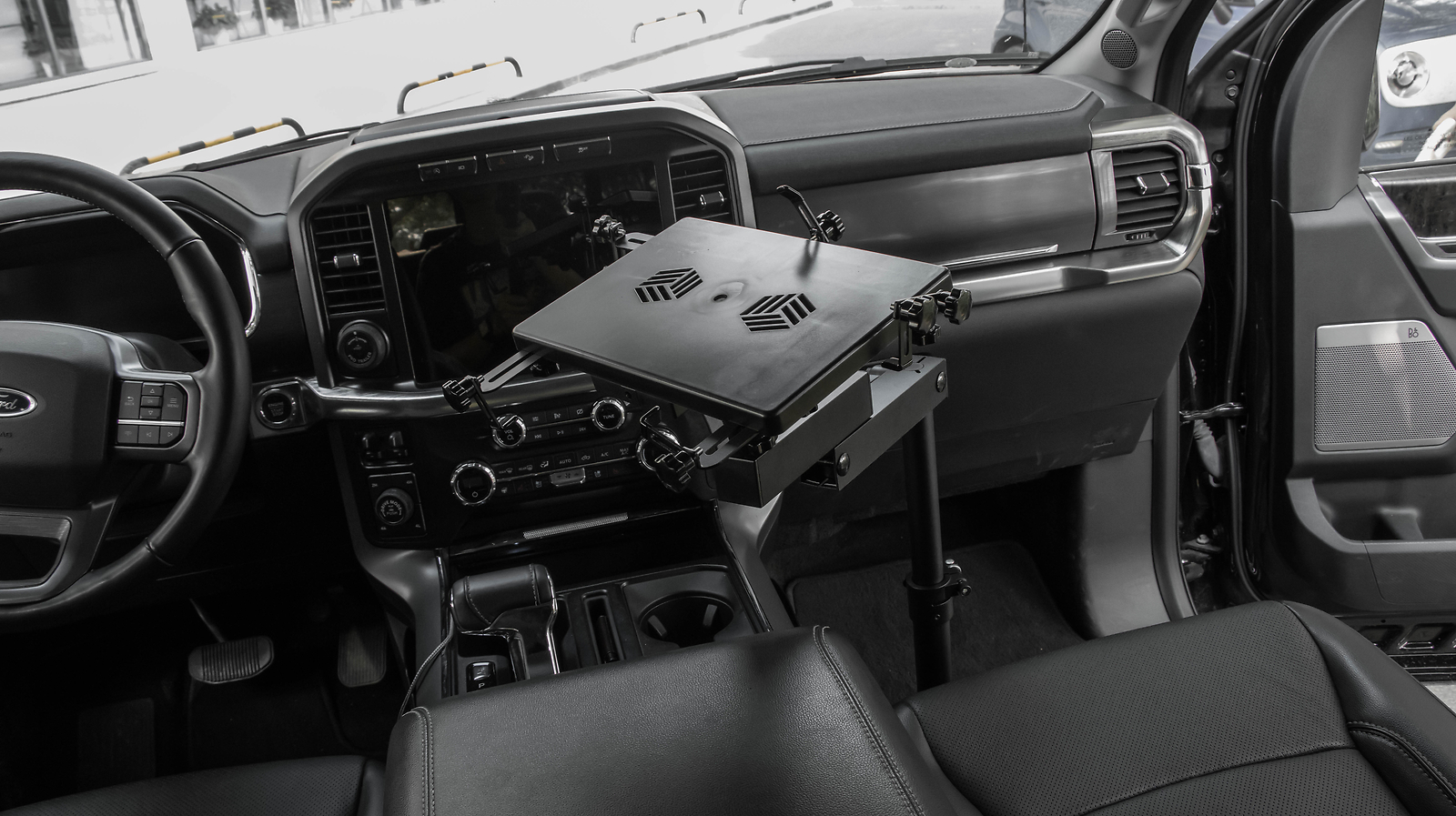 Heavy Duty Truck Laptop Mount for Toyota Tacoma 2024 2025 Adjustable Aluminum