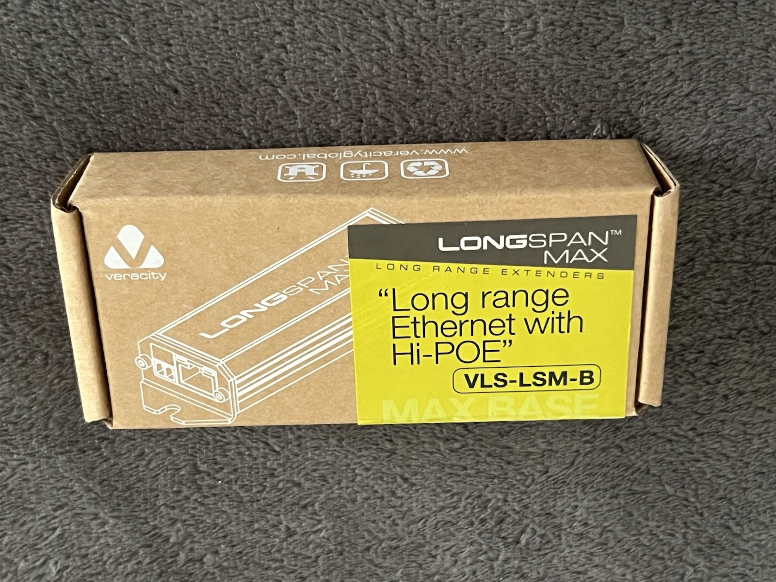 Veracity Longspan Max VLS-LSM-B Long Range Ethernet with Hi-POE – NEW