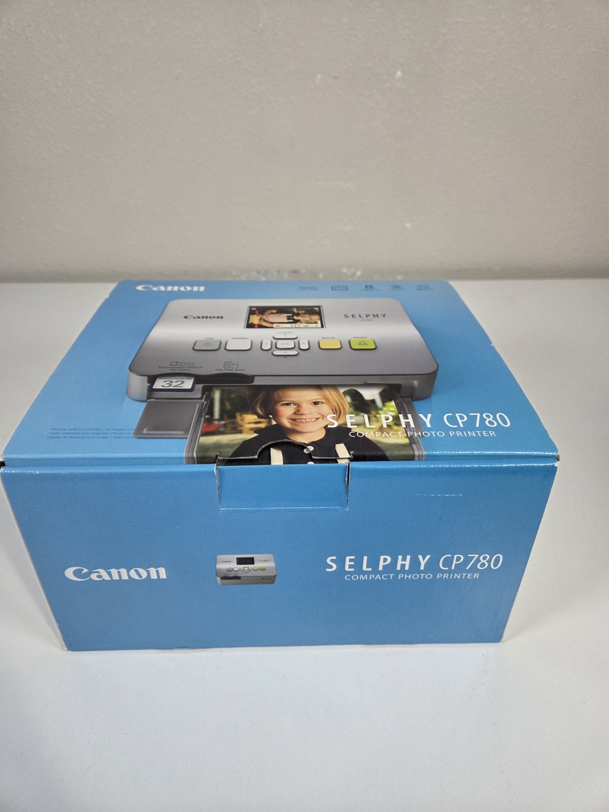 Canon SELPHY CP780 Compact Photo Printer Silver Portable 4×6 NEW Open Box