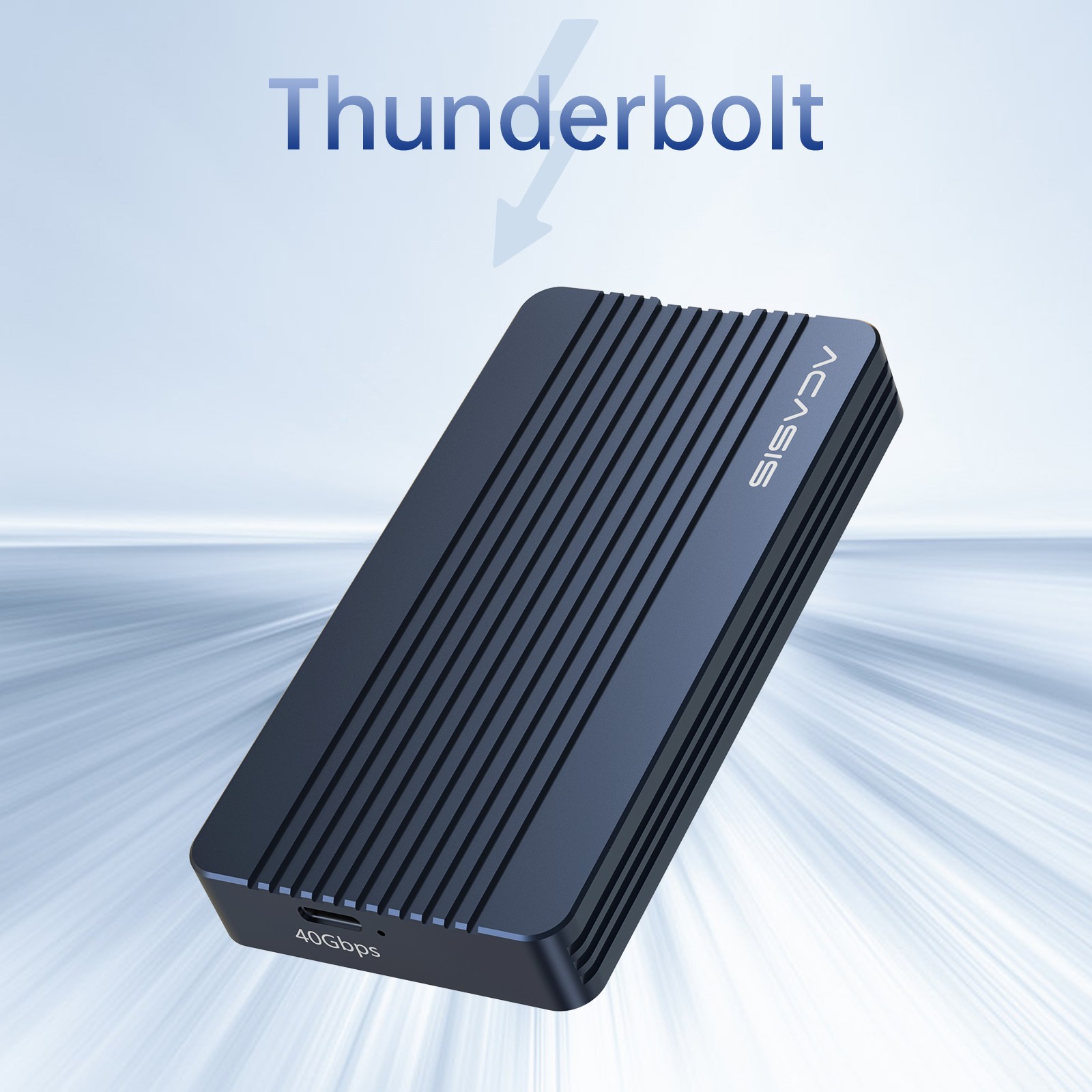Acasis 40Gbps M.2 NVMe SSD Enclosure Compatible Thunderbolt 4/3 for Windows/Mac