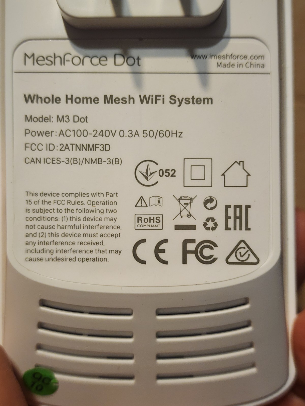 Meshforce Whole Home Mesh Wi-Fi System M3/M3 Dot AC1200 Dual Band My mesh app