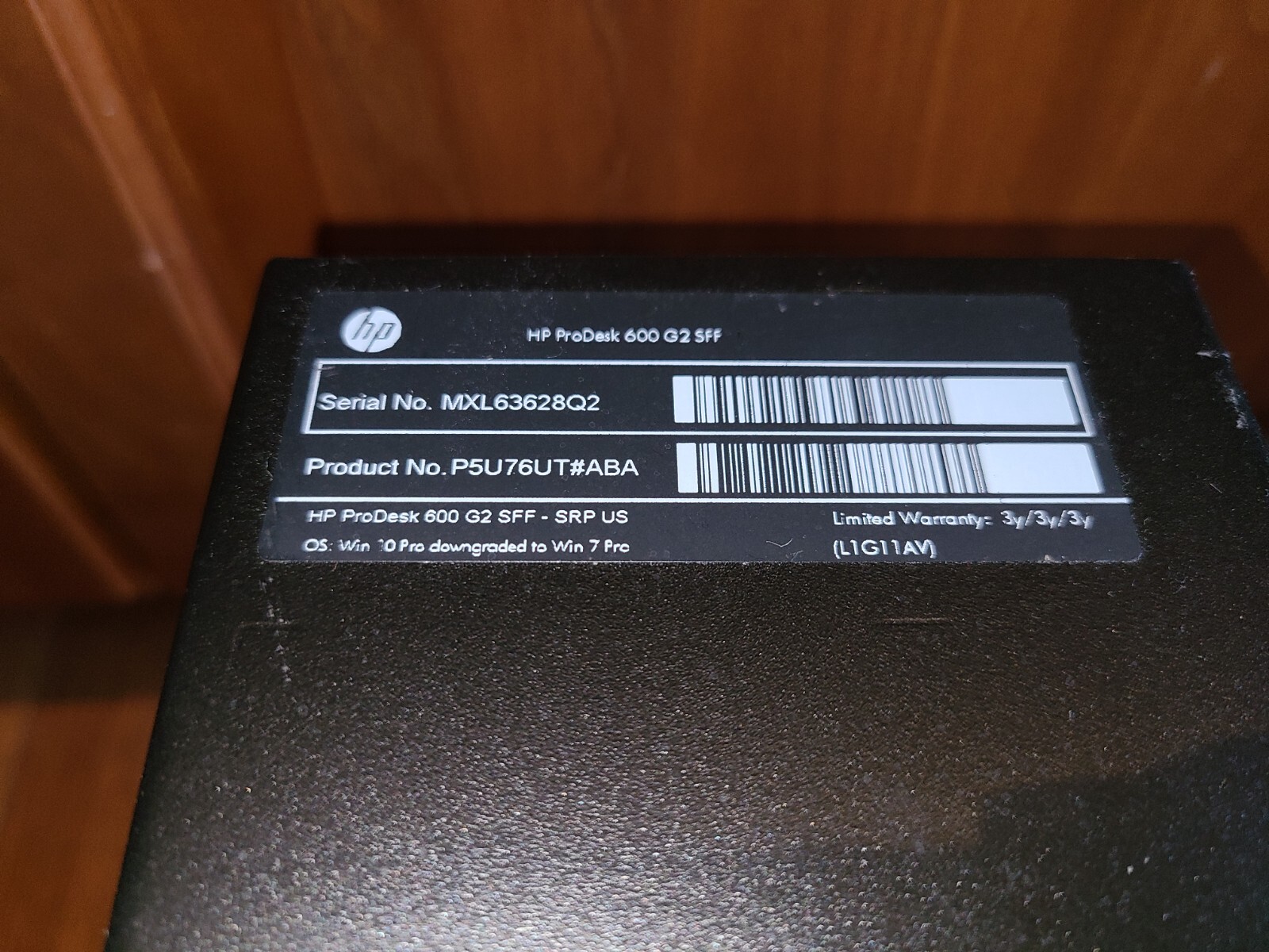HP ProDesk 600 G2 SFF Business Desktop Computer i7 6700 8GB – 256GB SSD WIN10PRO