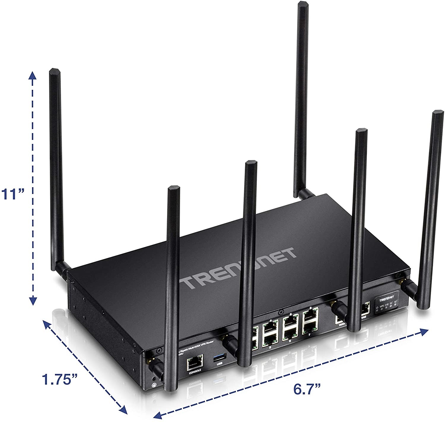 TRENDnet TEW-829DRU RENEWED, AC3000 Wireless Gigabit Multi-WAN VPN SMB Router
