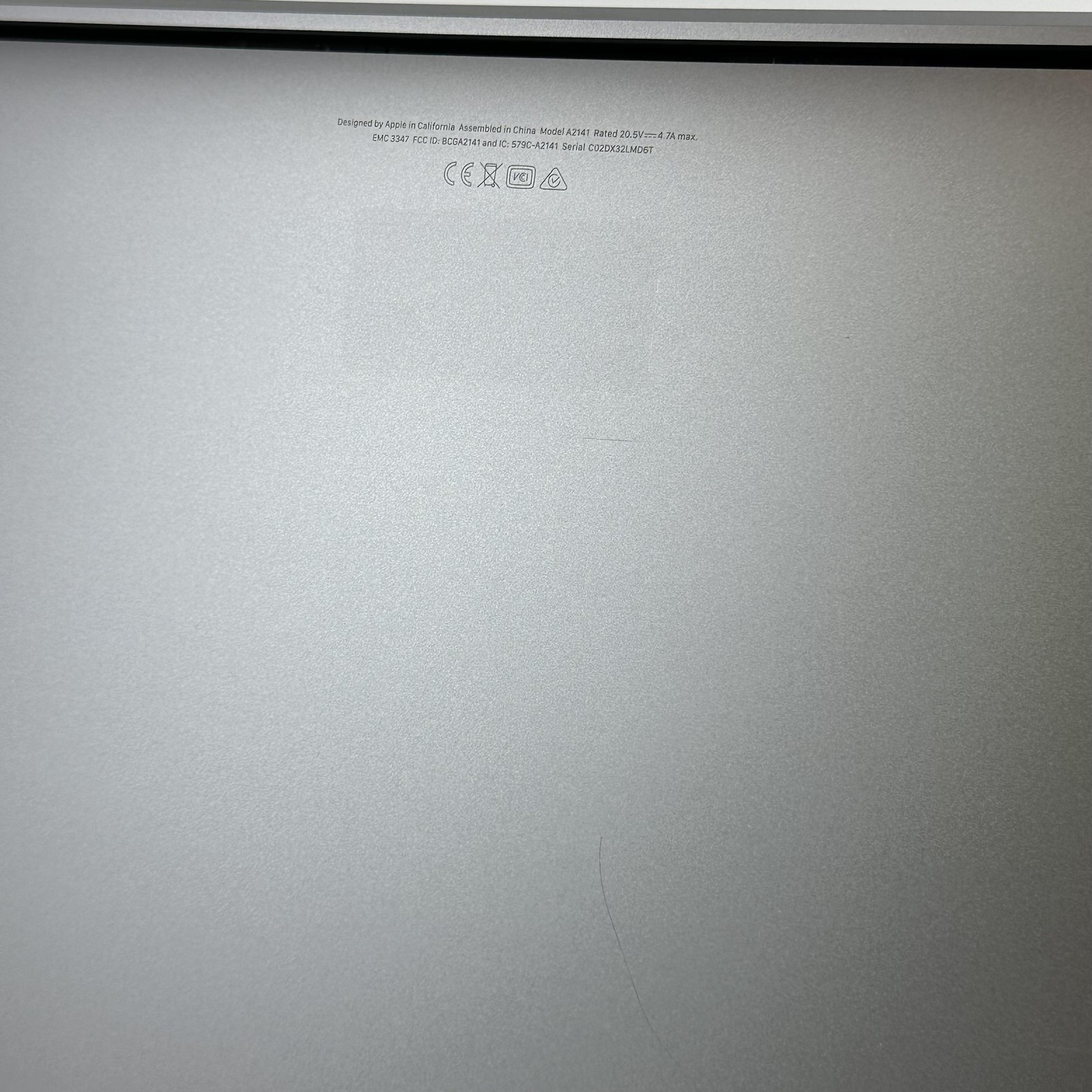 MacBook Pro 16 Touch Bar Space Gray 2019 2.3GHz i9 32GB 1TB SSD Radeon Pro 5500M