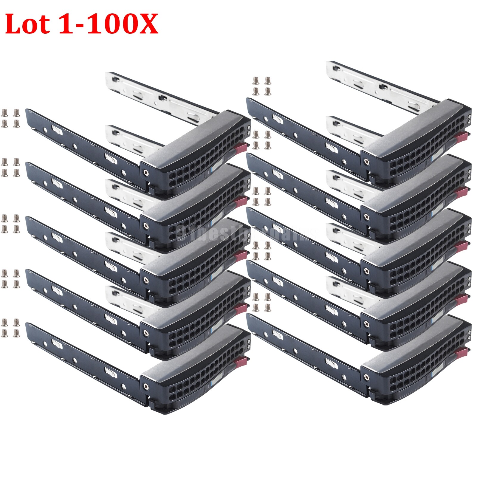 Lot Supermicro 3.5″ Drive Caddy Sled MCP-220-00024-0B SAS/SATA MCP-220-00075-0B