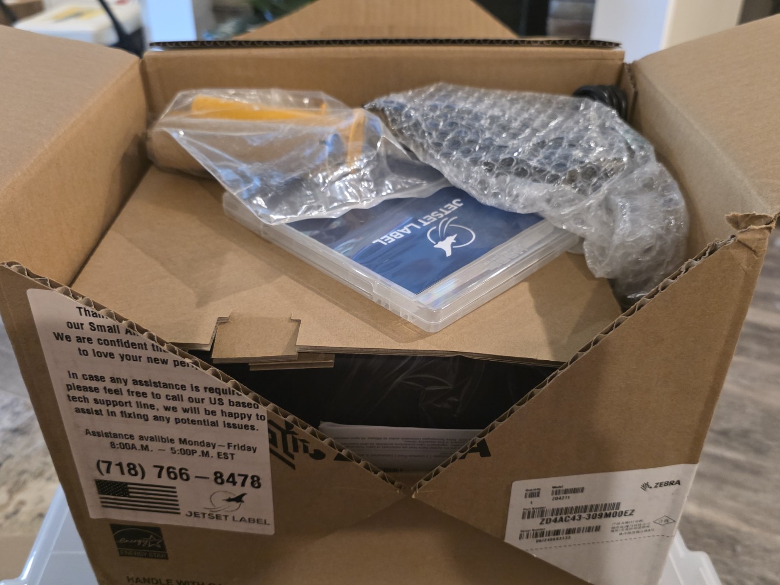 Zebra ZD421T Barcode Thermal USB Label Printer ZD4AC43-309M00EZ New Open Box