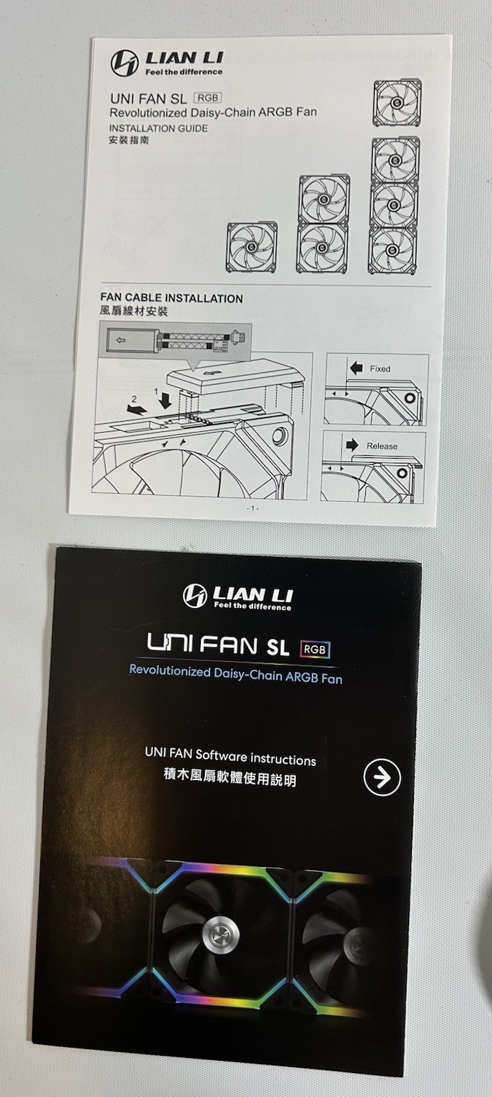 Lian Li UNI FAN SL140 RGB White 140mm Fluid Dynamic Bearing PC Case Fans