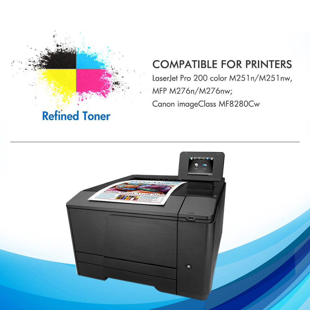 Toner for HP CF210X 131A CF210A LaserJet Pro 200 Color M276nw M251nw M251n Lot