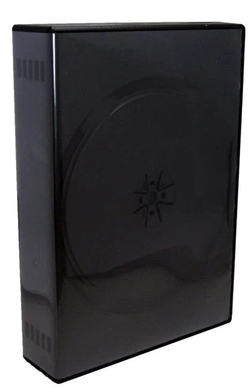 20 x Maxtek Black 12 Disc DVD Cases with 5 Flip Trays and Outer Clear Sleeve