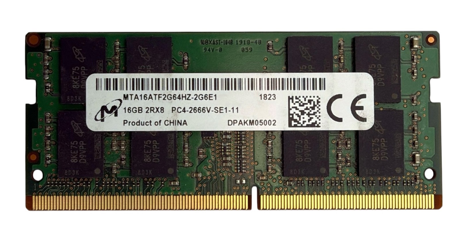 Micron 16GB 1X16GB PC4-21300 DDR4-2666V SDRAM Laptop Memory MTA16ATF2G64HZ-2G6E1