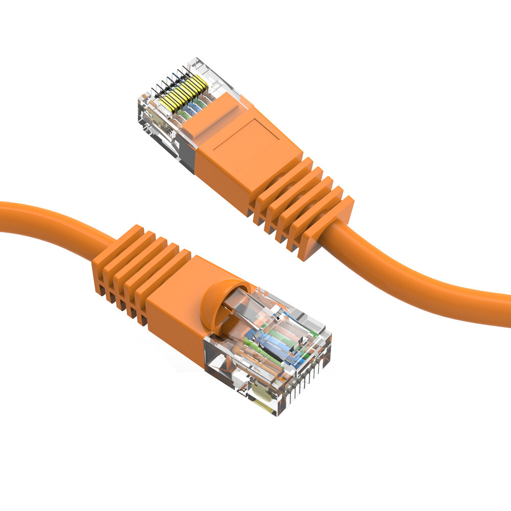 2 FOOT Cat6 Gigabit Pure Copper 24AWG Ethernet Patch Cable Molded Plug 9 Colors