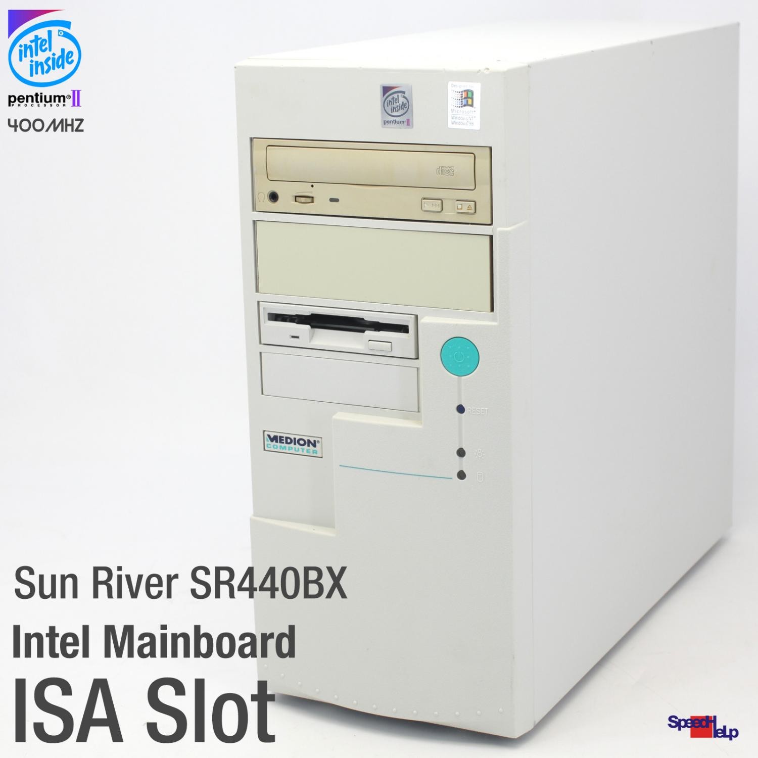 ISA Slot Computer Intel Sun River SR440BX Parallel Pentium II 400MHz LAN Sound