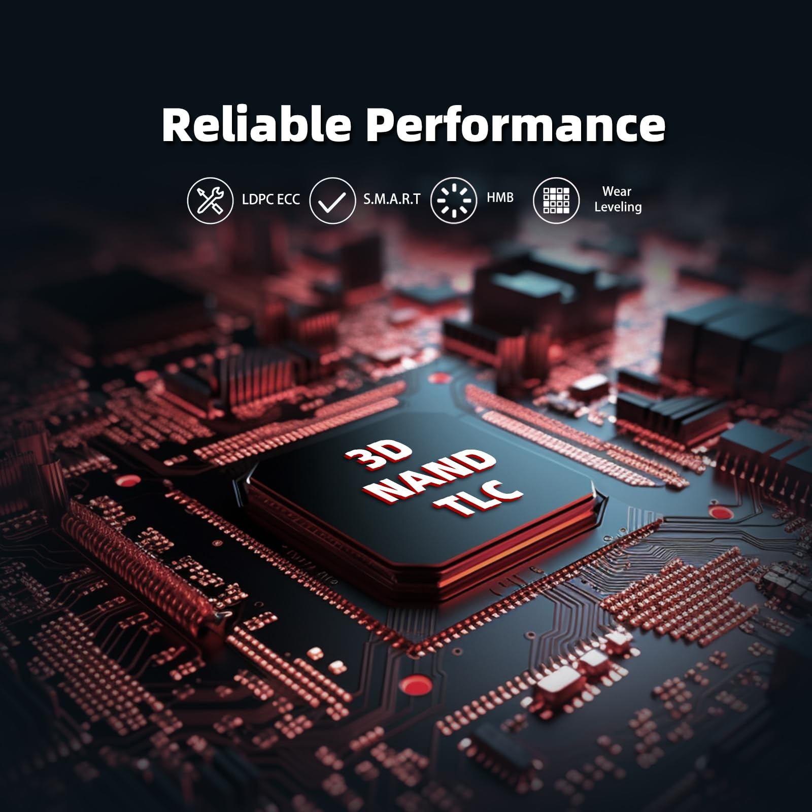 KingSpec NX Series 512GB Gen3x4 NVMe M.2 SSD, Up to 3500MB/s, 3D NAND Flash M…