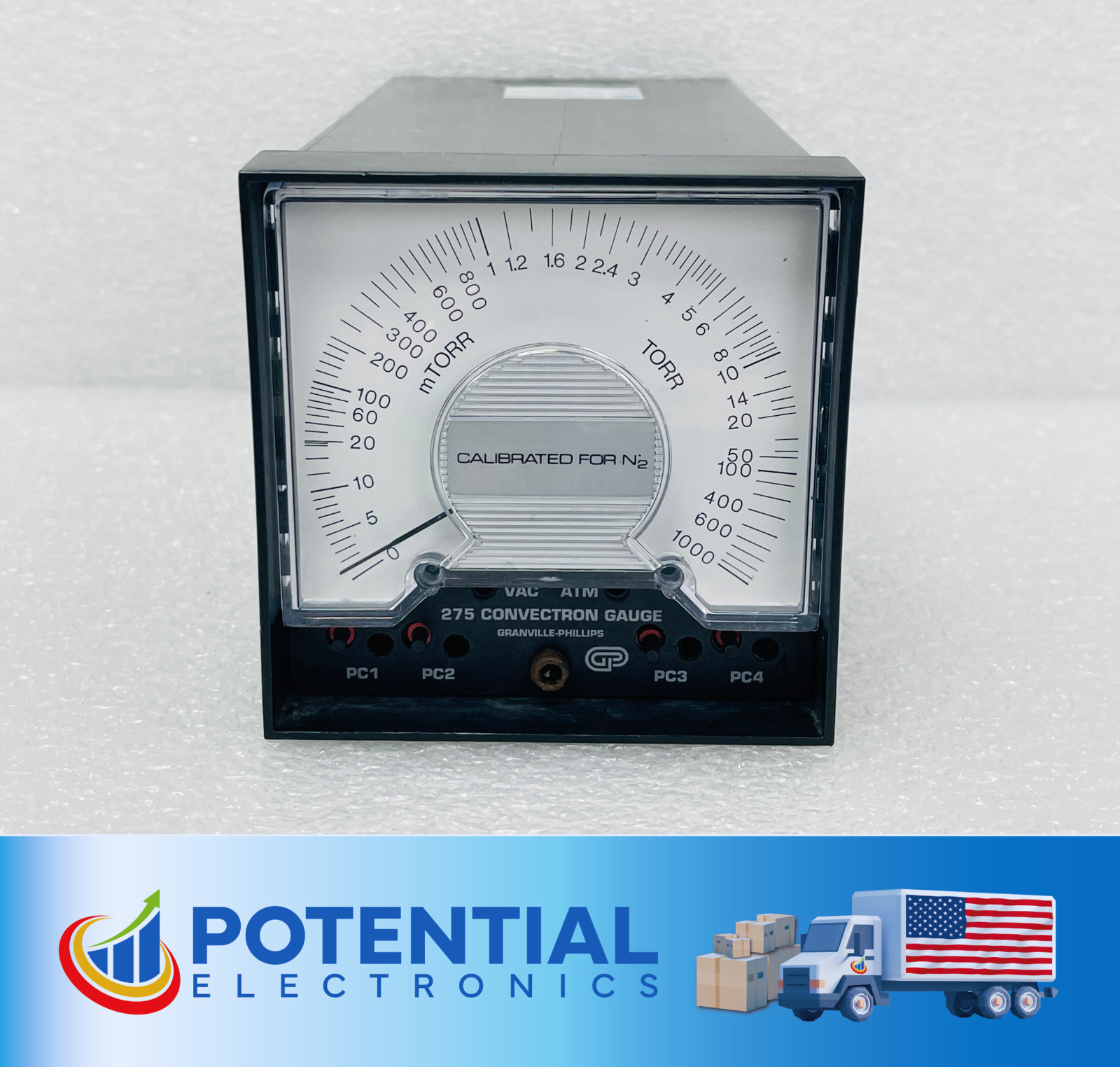 USED – Granville-Phillips 275 Convectron Gauge With Free Shipping – 30 Days W