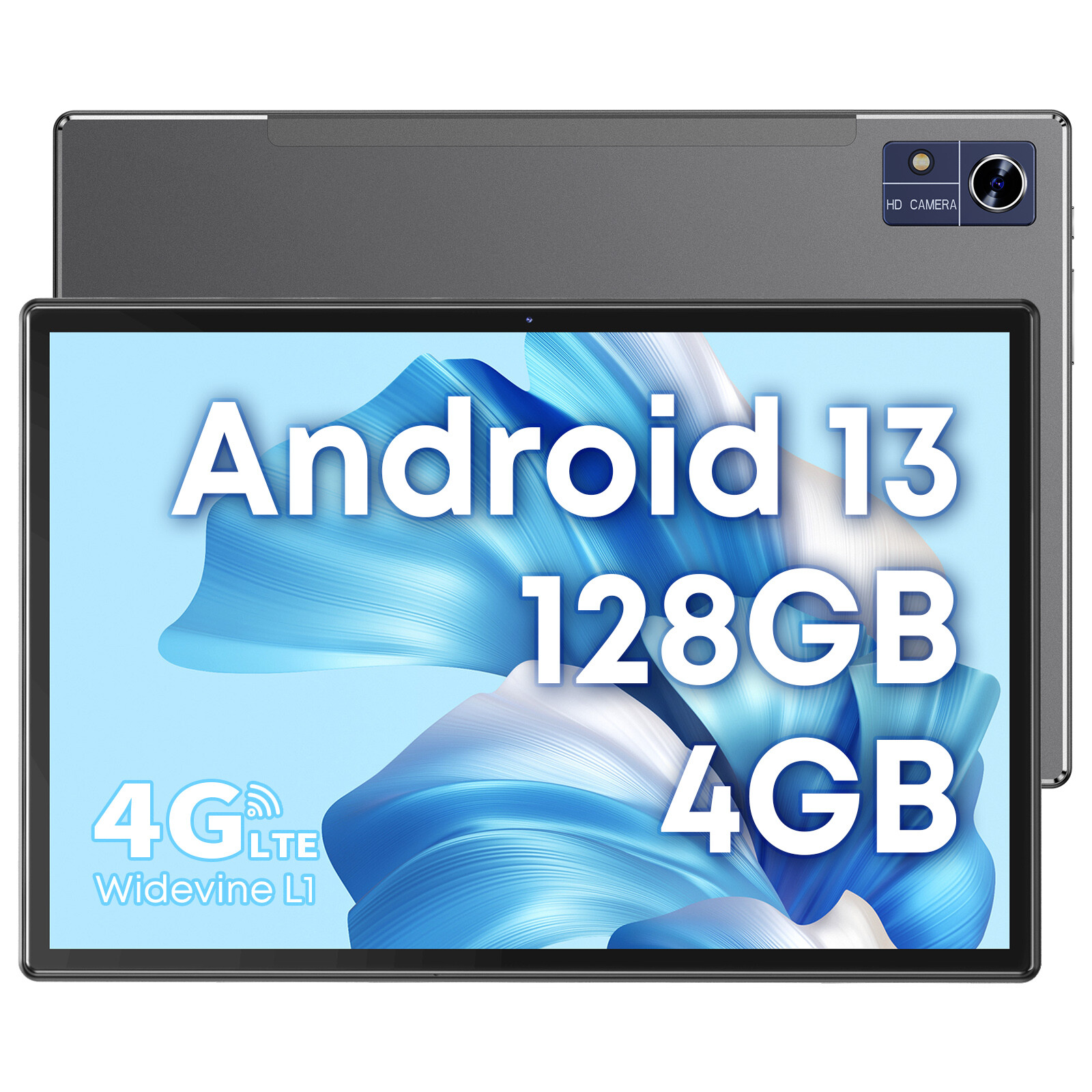 CHUWI 10.1” Android 13 Tablet 128GB Octa Core up to 2.6Ghz Tablet 4G LTE