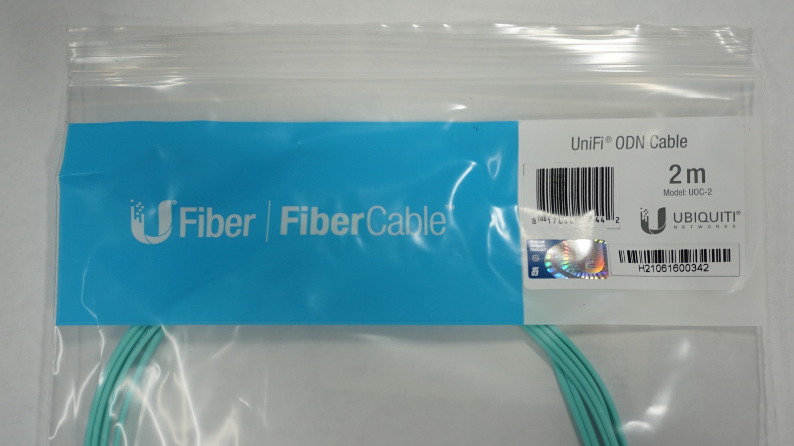 -=NEW=-UBIQUITI UOC-2 10 GBPS OM3 DUPLEX LC FIBER OPTIC PATCH CABLE 2M/6FT