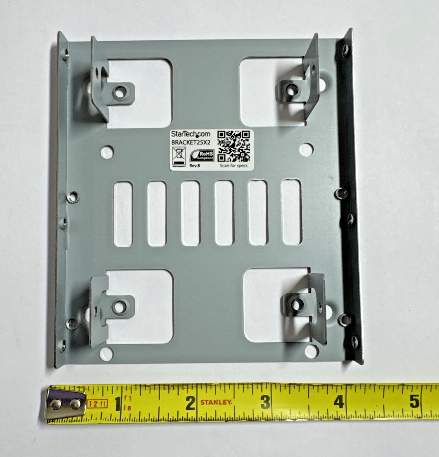 StarTech Dual 2.5″ to 3.5″ HDD Bracket for SATA Hard Drives for Mounting Bay