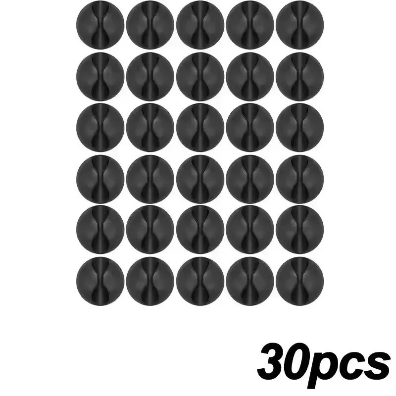 26PCS Cable Clips Cord Management Wire Tie Holder Organizer Clamps Self-Adhesive