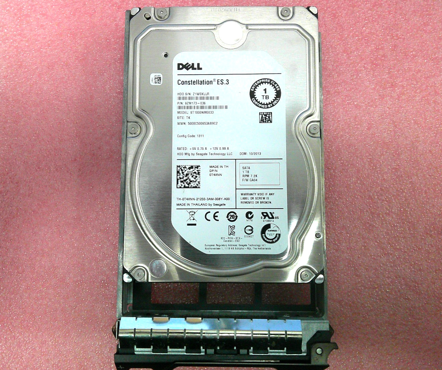 DELL Constellation ES.3 Enterprise 3.5″ ST1000NM0033 1TB Server HDD