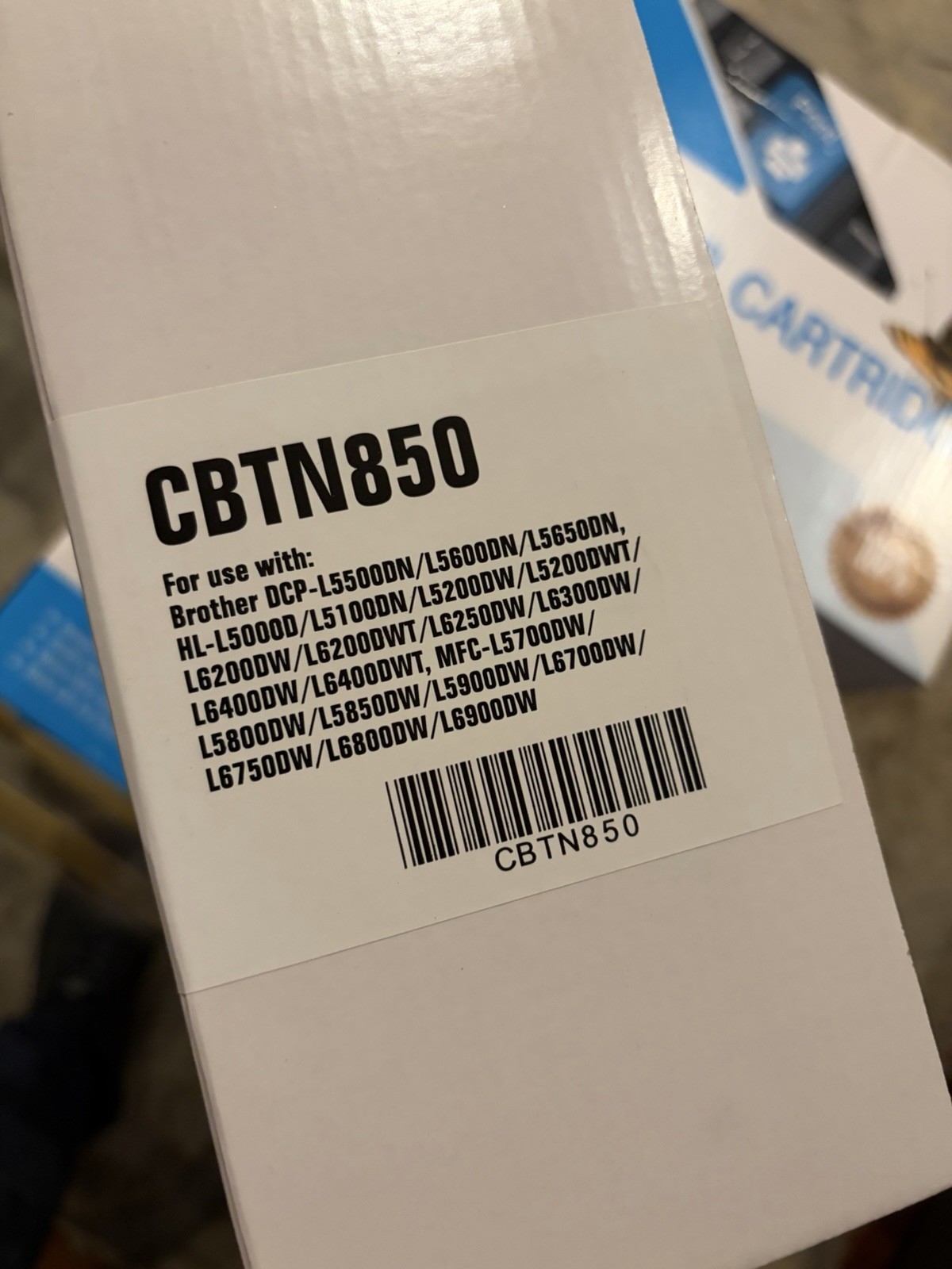 Lot of 6 Premium Compatible Brother TN850 (TN-850) Laser Toner Cartridges.