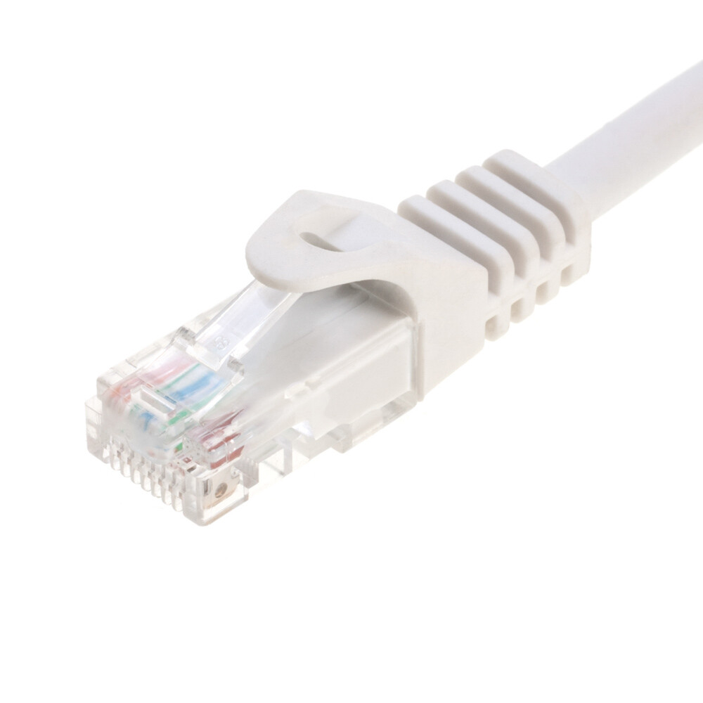 CAT5 Network Patch Cable RJ-45 Ethernet LAN Internet Cable White 1.5FT – 20FT