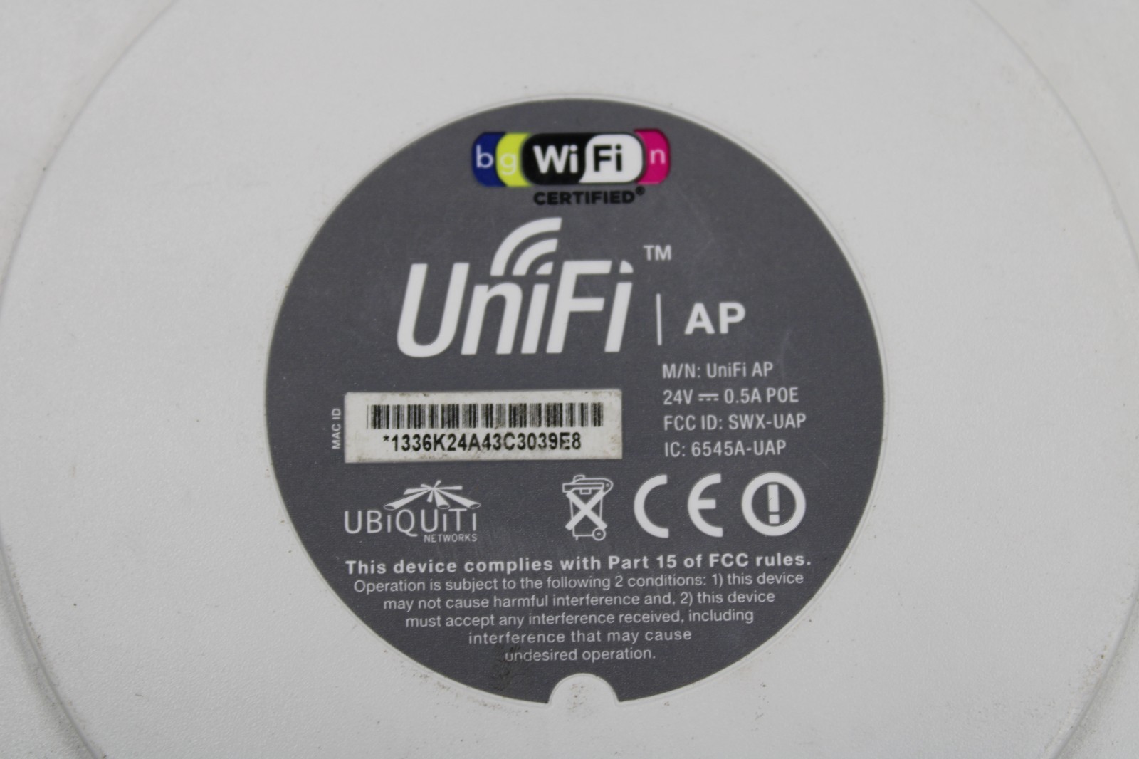 Ubiquiti Networks UniFi UniFi AP 802.11ac WiFi Wireless Access Point