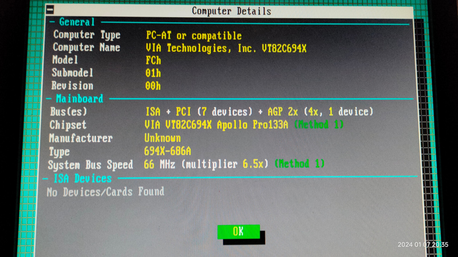 Rare Socket 370 Chaintech CT-6VIV with int. Nvidia Riva TNT2M64 + CPU & 128 MB