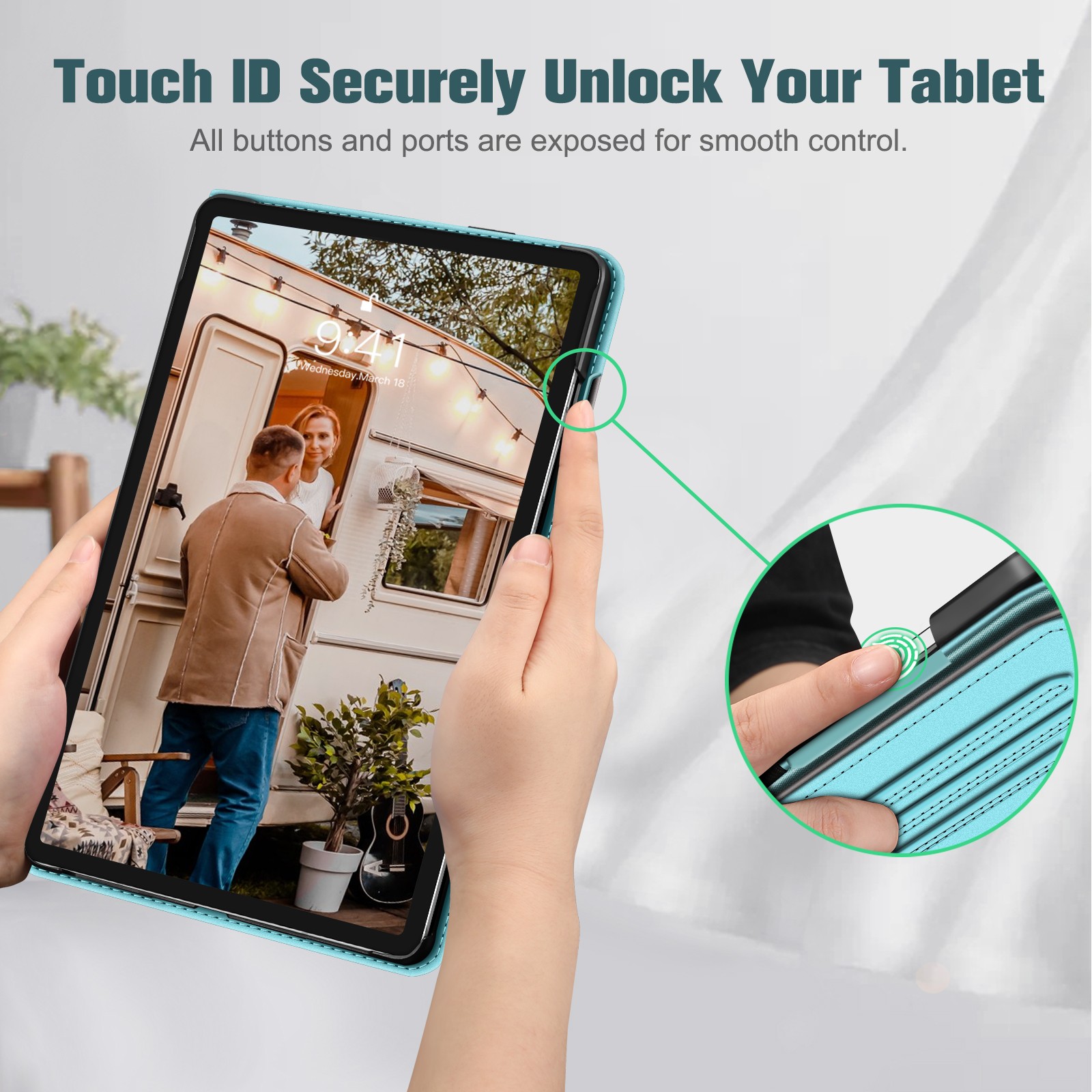 Case for Samsung Galaxy Tab S9 11 Inch 2023 Multi-Angle Viewing Protective Cover