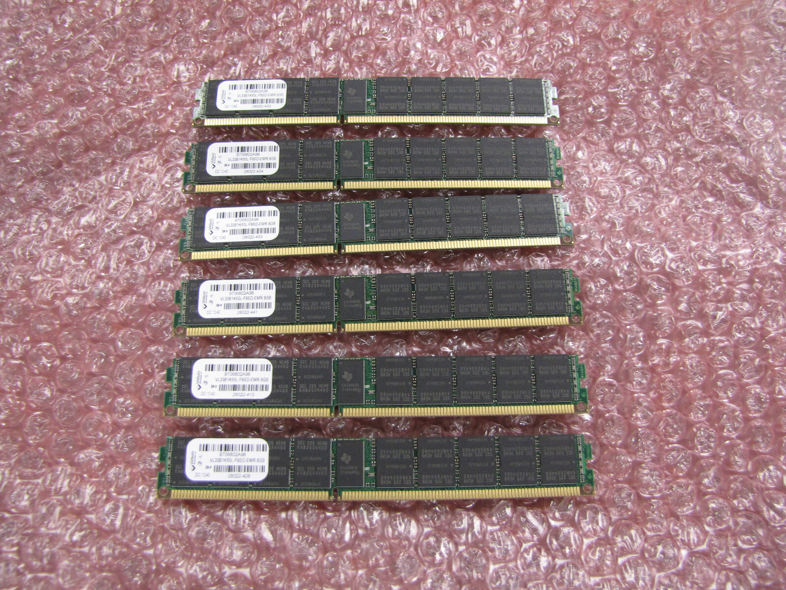 48GB (6x 8GB) VIRTIUM VL33B1K60L-F8SD-EMR PC3-8500 DDR3 1066MHz ECC Server – Qty