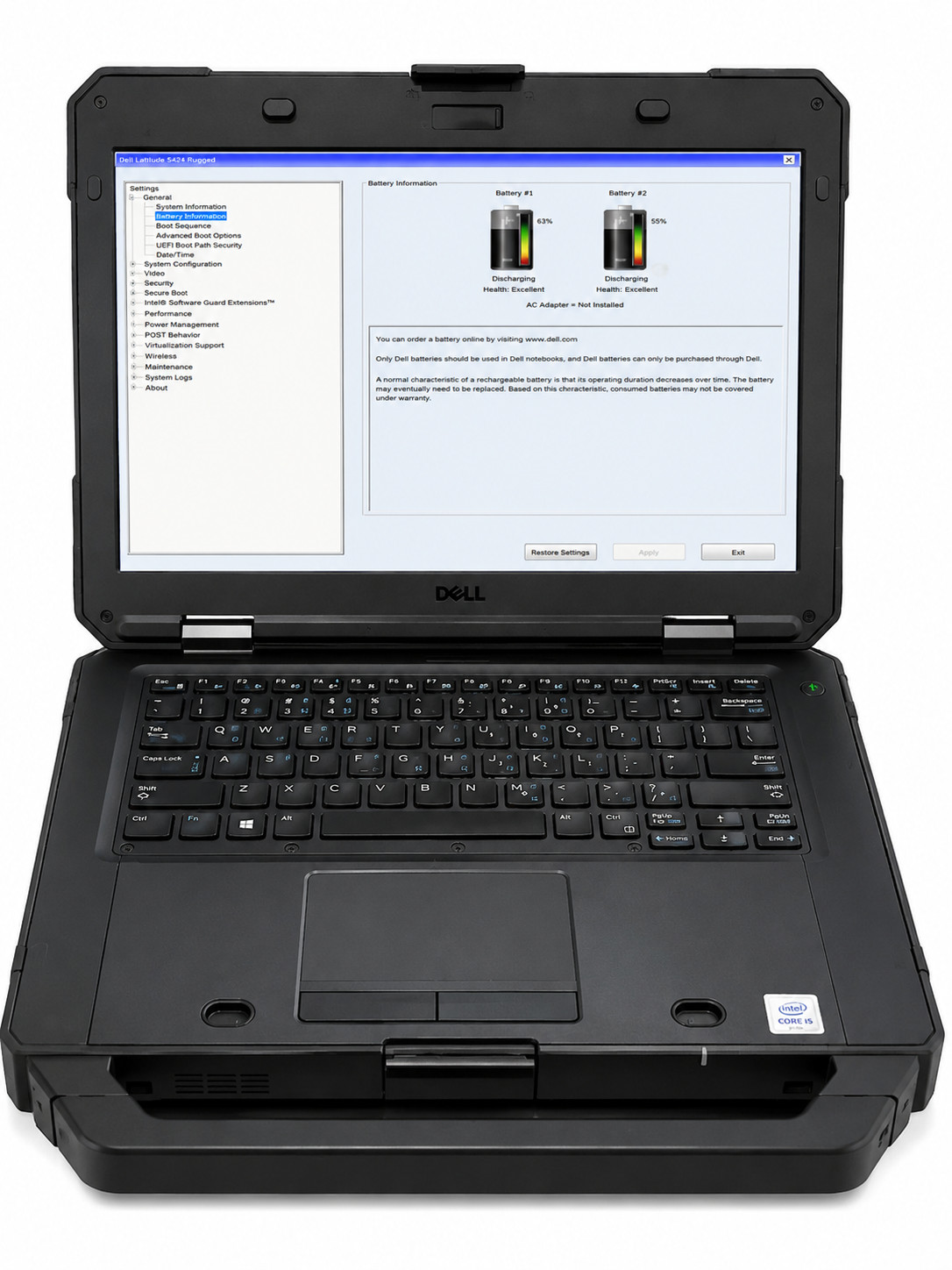 Dell Latitude 5424 14″ Touch Rugged i5-8350u Ram 16GB M.2 512GB SSD Win 11 pro