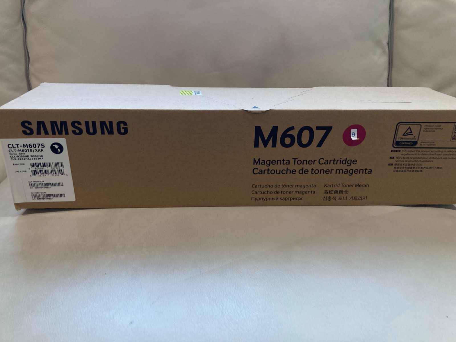 Genuine Samsung Magent Toner Cartridge CLT-M607S CLX 9252NA 9253NA 9250ND 9350ND