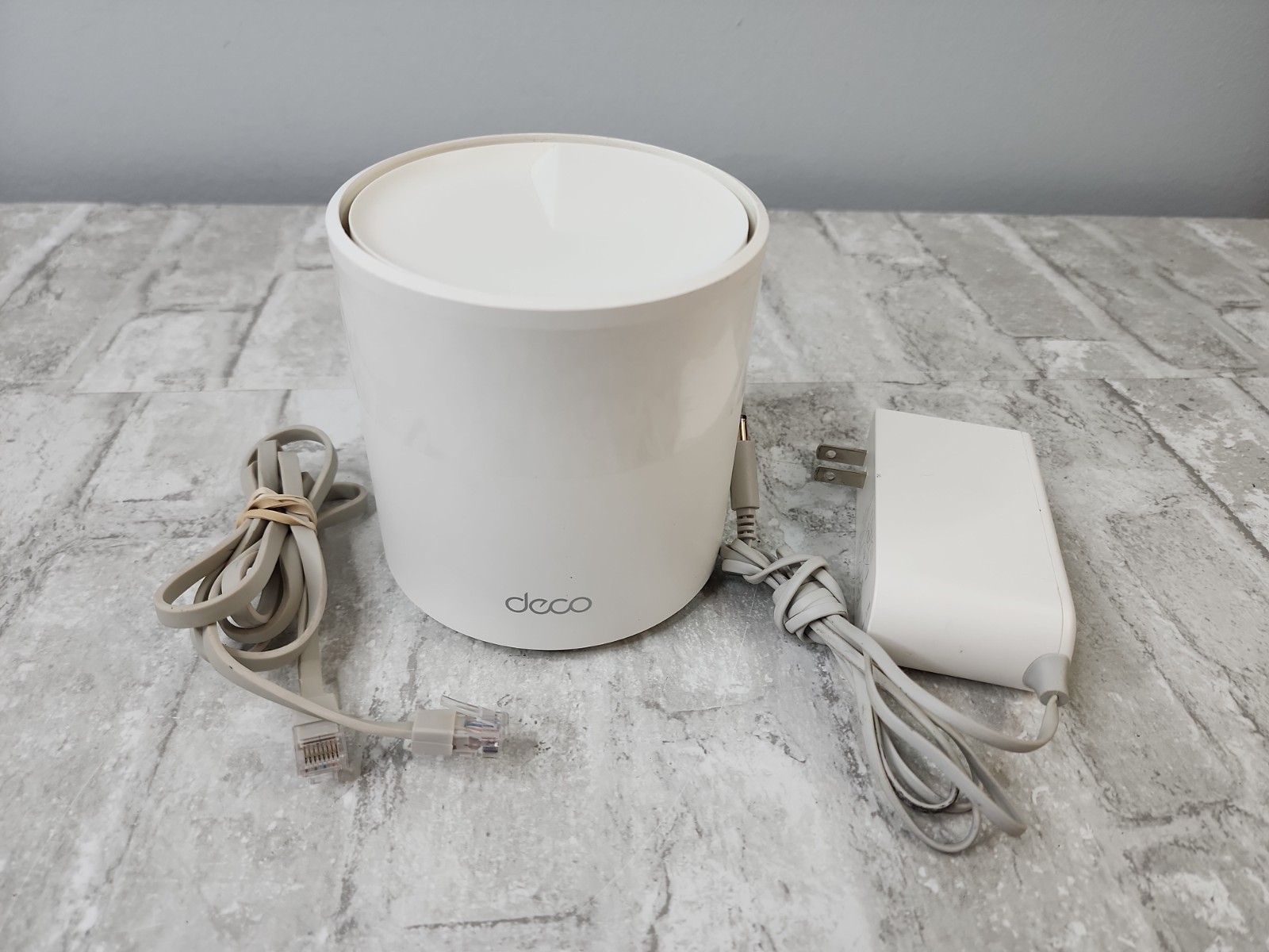 TP-Link Deco W6000 AX3000 White Wi-Fi 6 Single Unit w/ AC Cord Tested Working