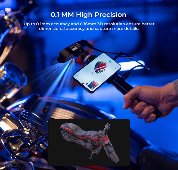 Creality CR-Scan Ferret 3D Scanner Handheld Full Color 0.1mm for Win & Android
